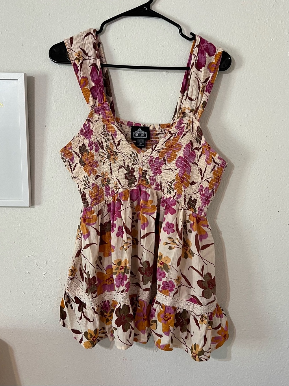 Angie floral boho top